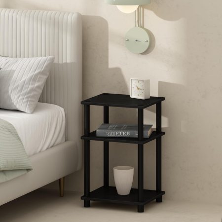 Three-tier tubular open-style American-style simple bedside table